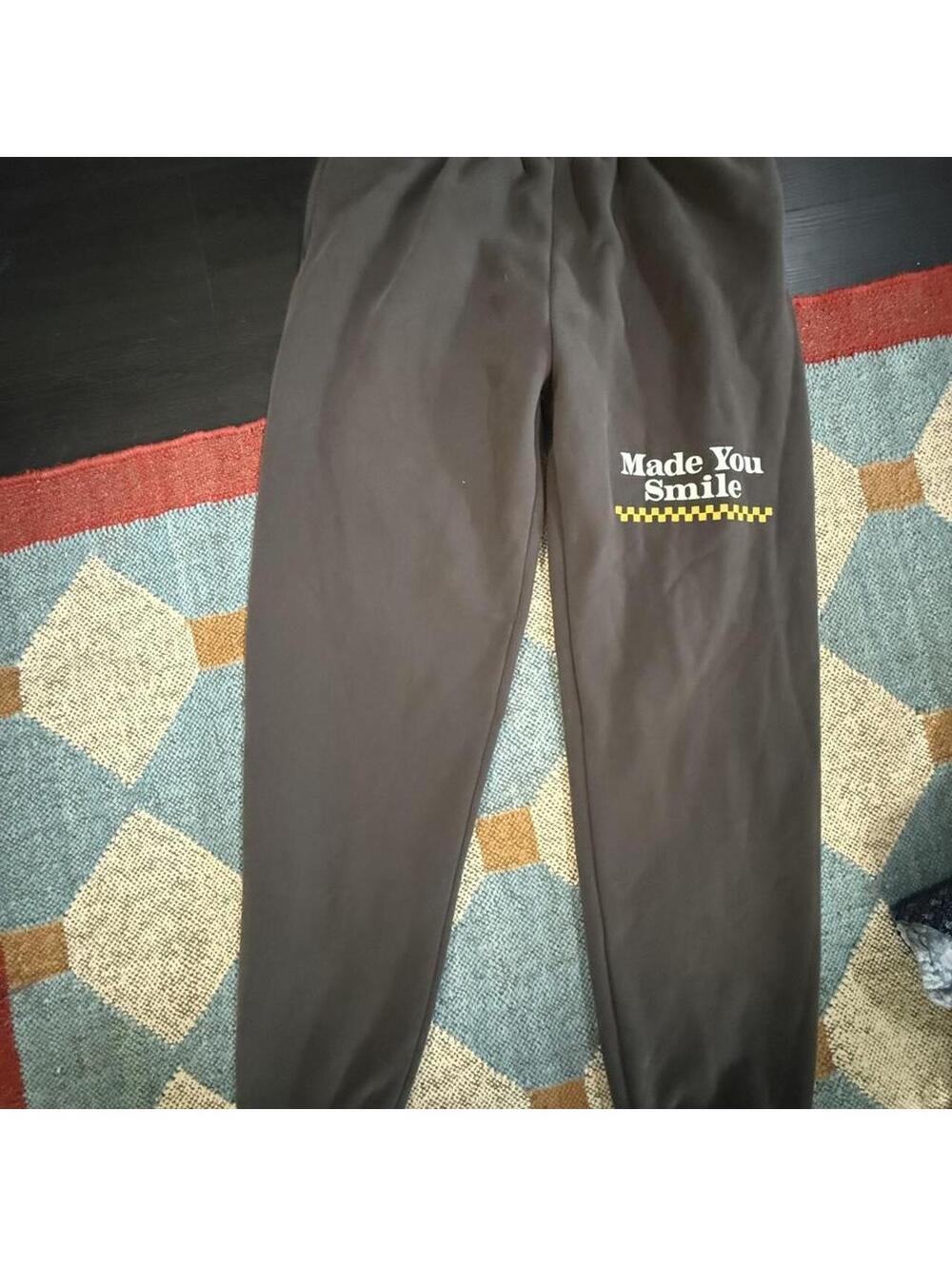 Mayfair Group Gray sweatpants 'Made You Smile'  black grey XL/L